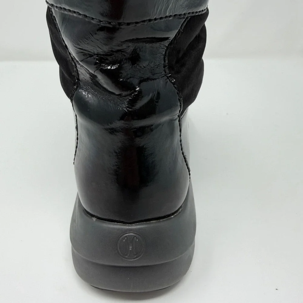 Cole Haan Single RIGHT Boot 8.0B Black Quilted Patent Snow Winter Replace D18525